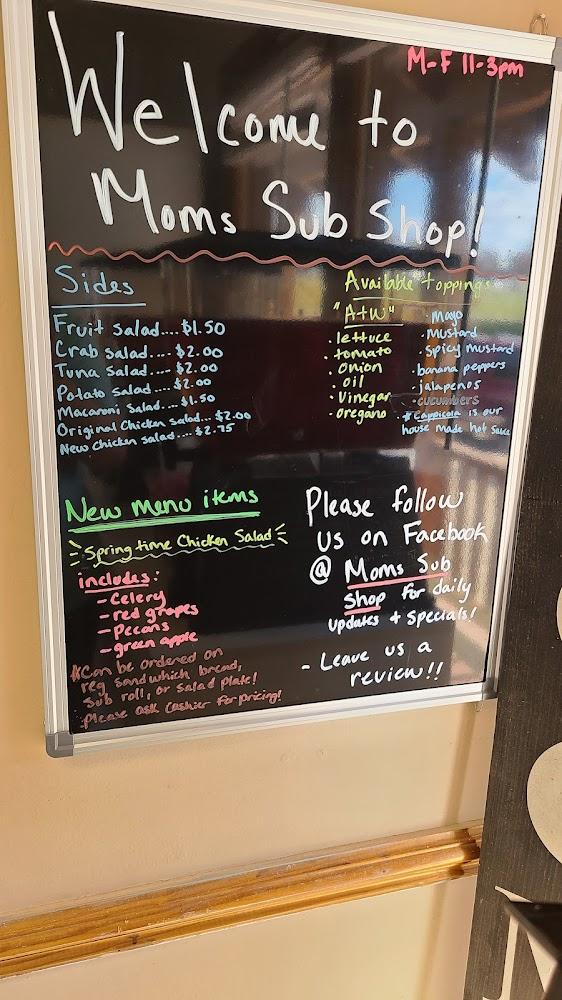 Mom's Sub Shop Menu image 2